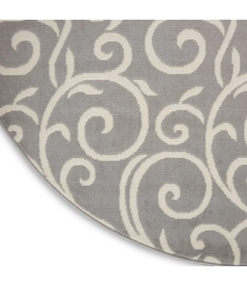 Nourison Grafix Round Area Rug GRF19-Grey