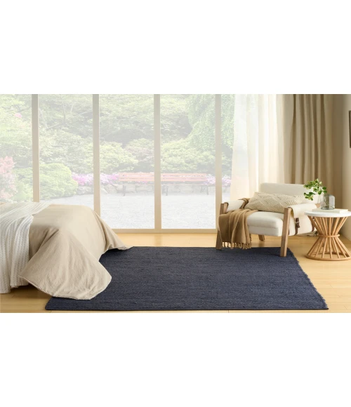 Nourison Natural Jute Navy NJT01 4 ft. X 6 ft. Rectangle Rug