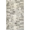 Nourison Home Serenity Home SRH06 Ivory Grey 2 ft. 2 in. X 7 ft. 6 in. Area Rug