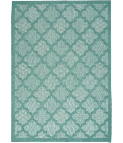 Nourison Easy Care Area Rug NES01 Aqua/Teal