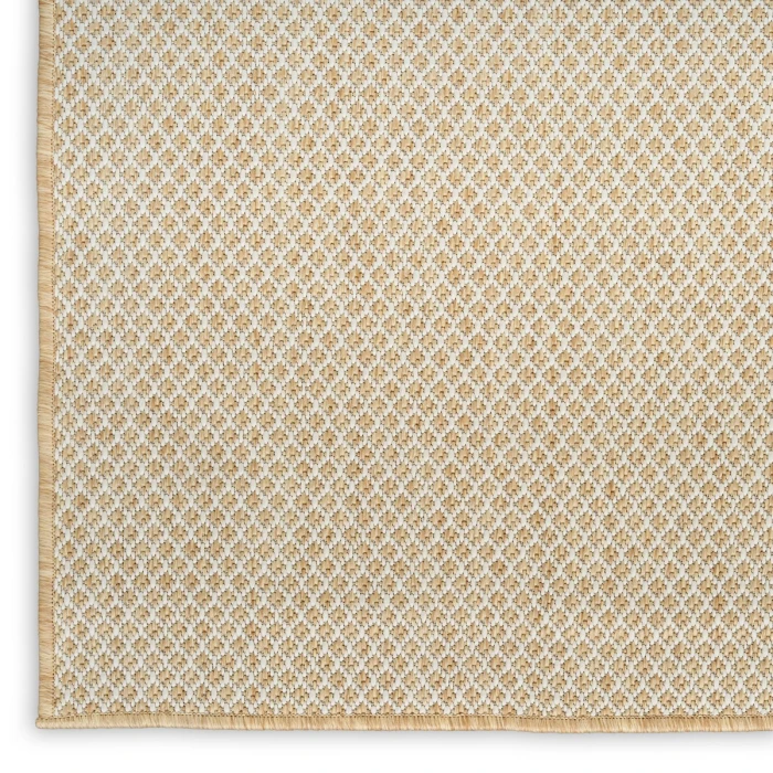 Nourison Courtyard Natural COU01 2 ft. 2 in. X 8 ft. Rect. Rug