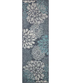 Nourison Home Garden Oasis Blue GOA06 2ft. x 6ft. Rect. Rug