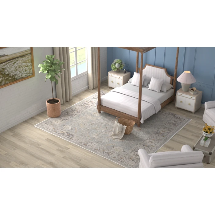 Nourison Infinite Blue Ivory IFT01 8 ft. X 10 ft. Rect. Rug