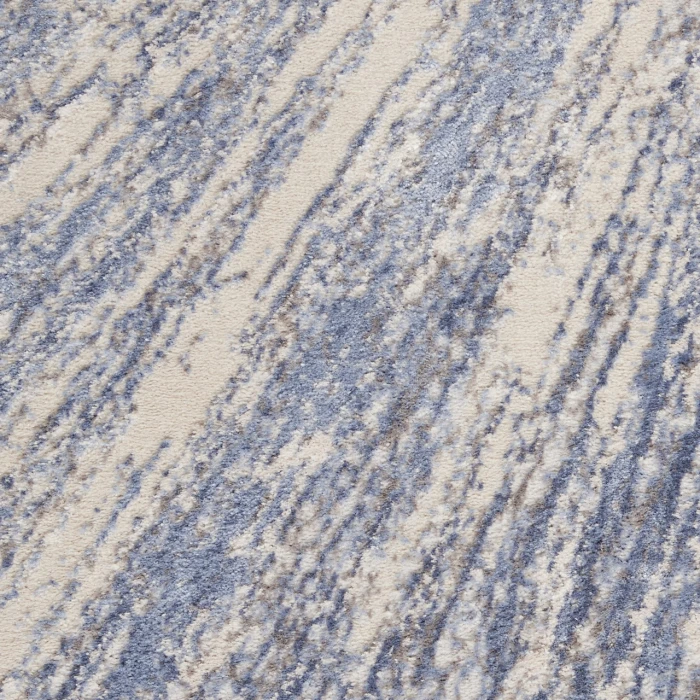 Nourison Home Silky Textures Blue SLY05 3ft.11in. x 5ft.11in. Rect. Rug