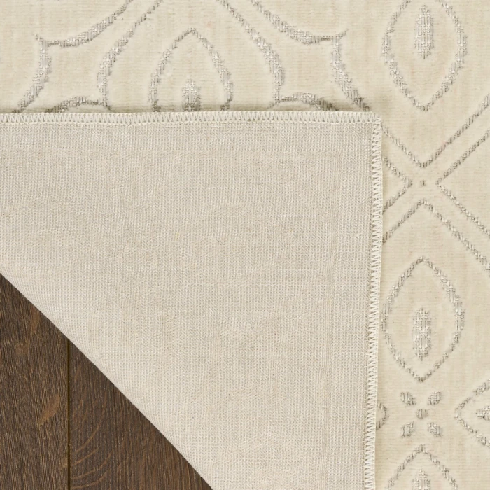 Nourison Home Washable Charm Cream / Ivory WCH03 2ft.2in. x 8ft. Rect. Rug