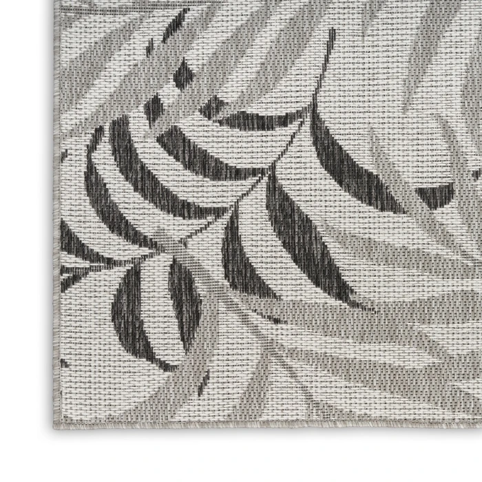 Nourison Garden Oasis Grey GOA01 2 ft. X 4 ft. Rect. Rug