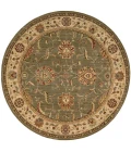Nourison Living Treasures Round Area Rug LI04-Green