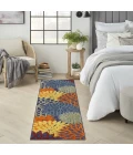 Nourison Home Aloha Blue ALH05 2ft.3in. x 10ft. Rect. Rug