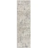 Nourison Home Quarry QUA01 Ivory Blue Grey 2 ft. 2 in. X 7 ft. 6 in. Area Rug