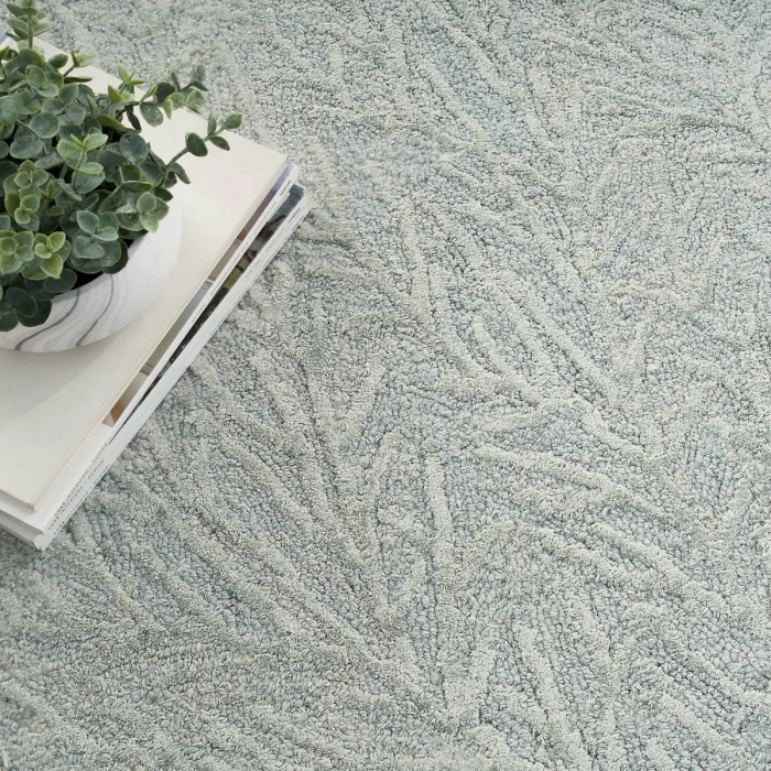 Michael Amini Ma30 Star Area Rug SMR03 Light Blue 4' x 6'