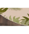 Nourison Aloha Ivory Green ALH40 5 ft. 3 in. Round Rug