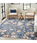 Nourison Nourison Washables Navy Multicolor NWB01 9 ft. 2 in. X 12 ft. Rect. Rug