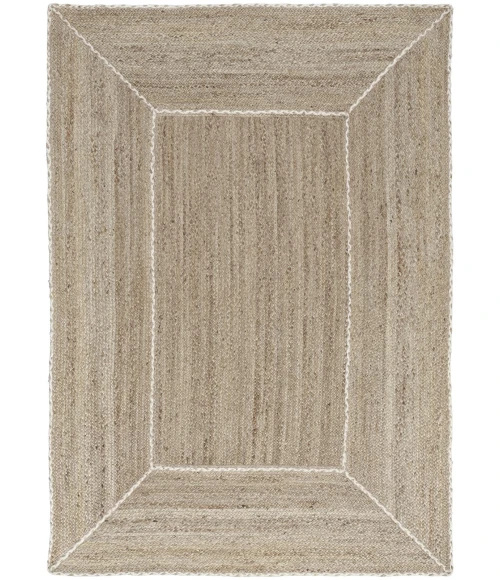 Nourison Terrazzo Jute Natural Grey TRJ01 4 ft. X 6 ft. Rect. Rug