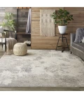 Nourison Home Silky Textures Grey SLY06 9ft.3in. x 12ft.9in. Rect. Rug