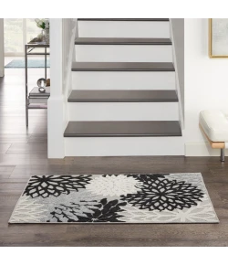 Nourison Home Aloha ALH05 Black White 2 ft. 8 in. X 4 ft. Area Rug