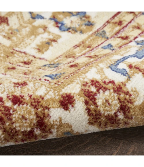 Nourison Grafix Navy Gold GRF43 2ft.3in. x 7ft.6in. Rect. Rug