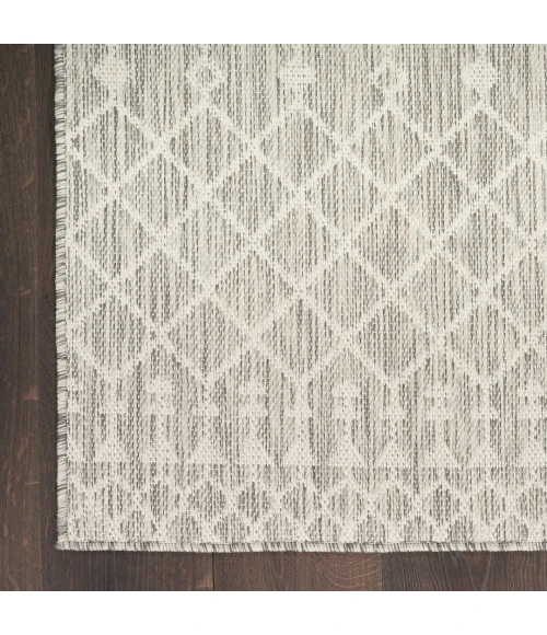Nourison Positano Light Grey POS02 10ft. Square Rug