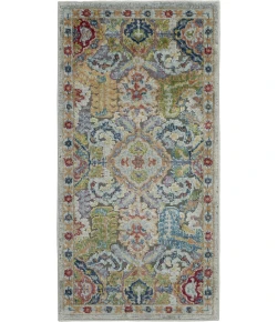 Nourison Ankara Global Grey Multicolor ANR12 2ft. x 4ft. Rect. Rug