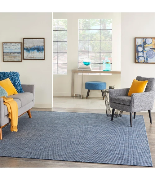 Nourison Positano Area Rug POS01 Navy Blue 10' x 14'