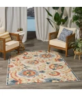 Nourison Aloha Grey Multicolor ALH17 3 ft. 6 in. X 5 ft. 6 in. Rect. Rug