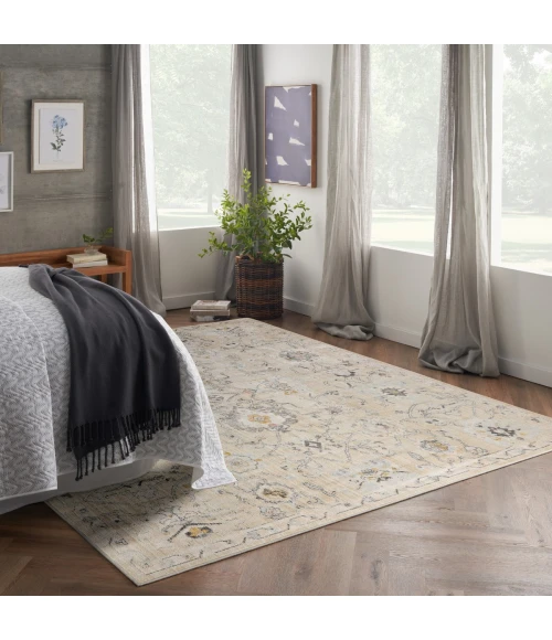 Nourison Oushak Home Cream OUS01 7 ft. X 10 ft. Rect. Rug