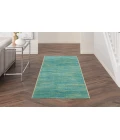Nourison Nourison Essentials Blue Green NRE01 2 ft. 2 in. X 18 ft. Rectangle Rug