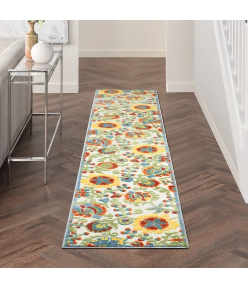 Nourison Aloha Area Rug ALH17-Ivory/Multi