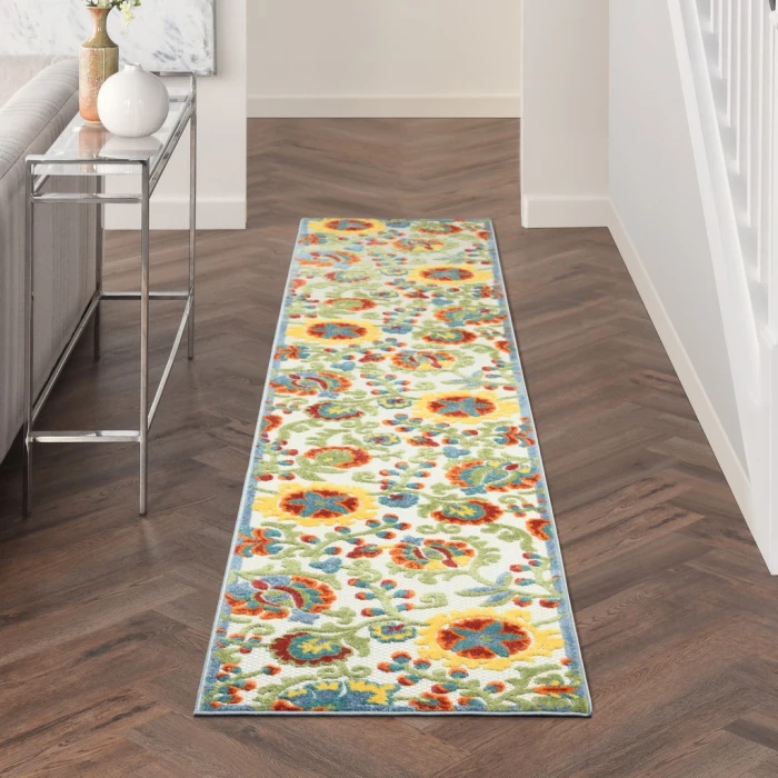 Nourison Aloha Area Rug ALH17-Ivory/Multi