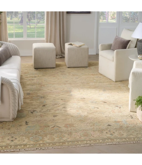 Nourison Heritage Vine Beige HTV01 8 ft. X 10 ft. Rect. Rug