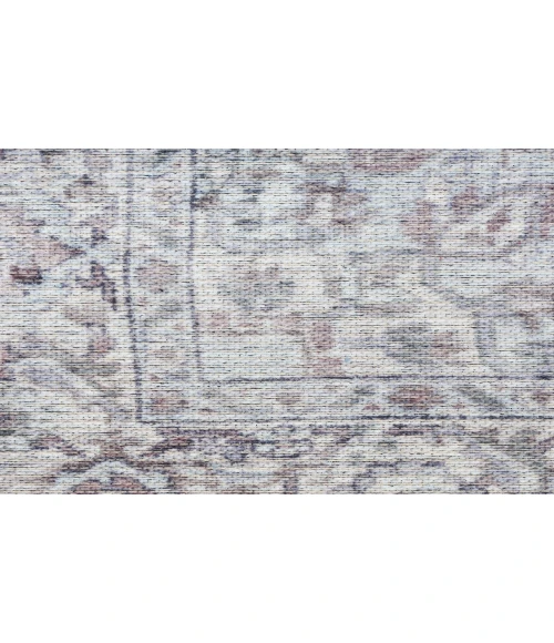 Nicole Curtis Machine Washable Series 1 Ivory Grey SR101 2 ft. 2 in. X 12 ft. Rectangle Rug