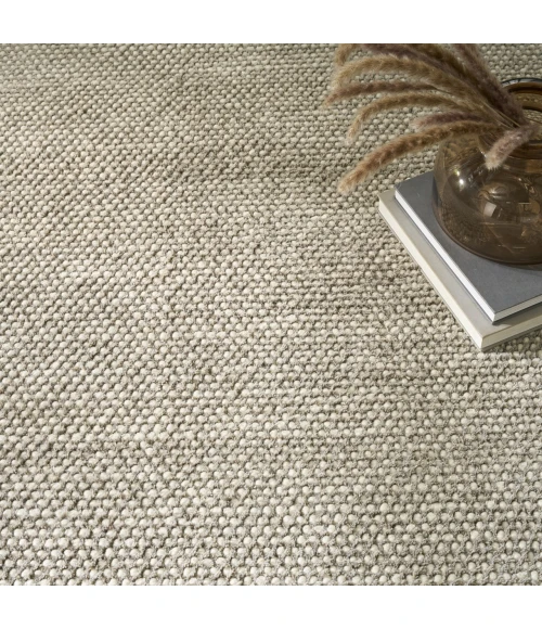 DKNY Pure Rows Grey ROW01 9ft.9in. x 13ft.9in. Rect. Rug