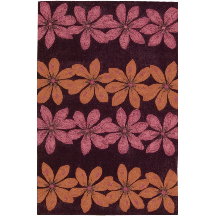 Nourison Home Contour Plum CON16 3ft.6in. x 5ft.6in. Rect. Rug