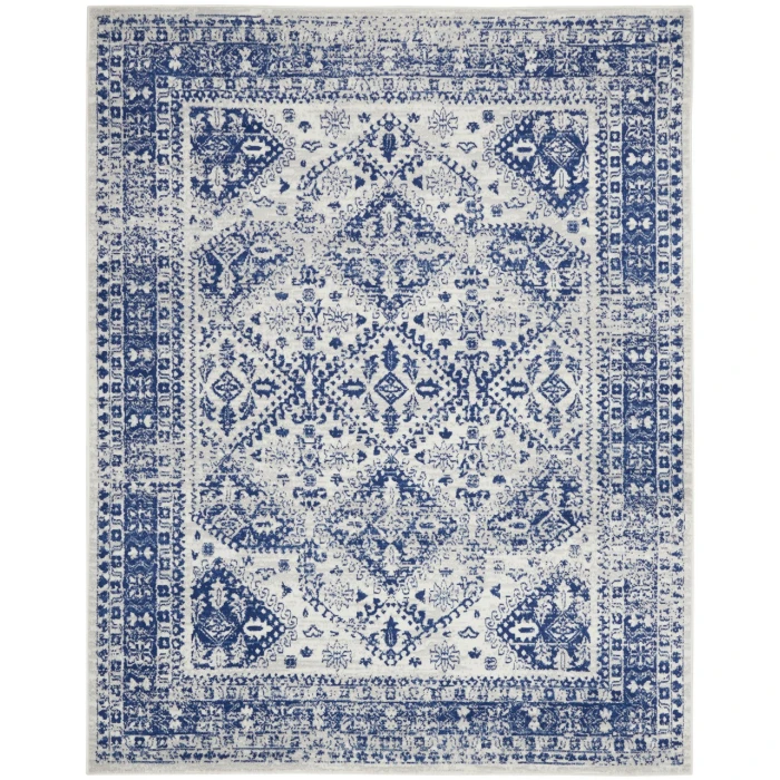 Nourison Whimsicle Area Rug WHS15-Ivory Navy