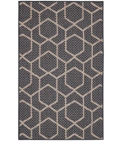 Nourison Home Horizon Indoor/Outdoor HOZ01 Charcoal 3 ft. X 5 ft. Area Rug