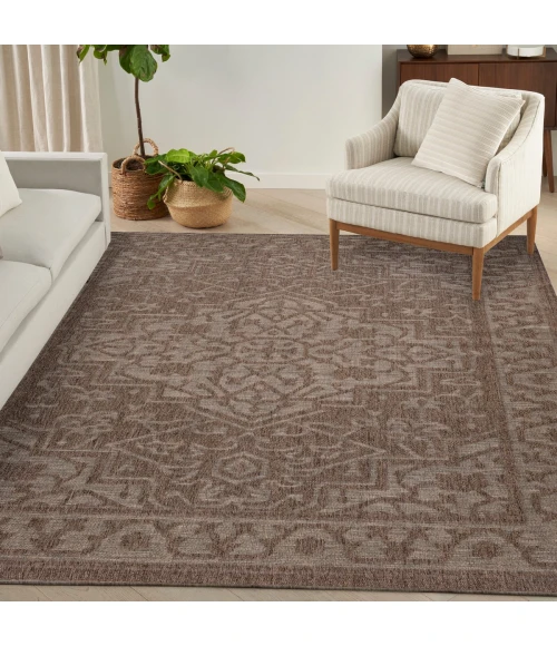 Nourison Tulum Brown TLM05 9 ft. X 12 ft. Rect. Rug