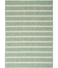 Nourison Positano Blue Green Ivory POS03 6 ft. X 9 ft. Rect. Rug