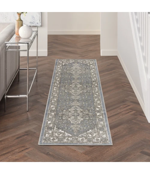 Nourison Quarry Blue QUA05 8 ft. Rect. Rug
