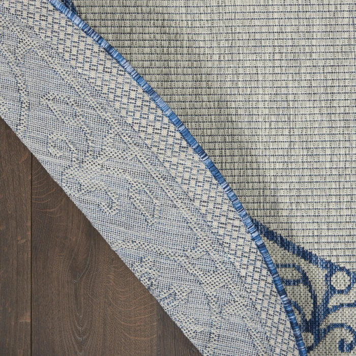 Nourison Country Side Ivory Blue CTR03 5ft.3in. x Round Rug