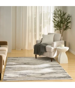 Nourison Home Serenity Home SRH12 Grey Multicolor 5 ft. 3 in. X 7 ft. 3 in. Area Rug