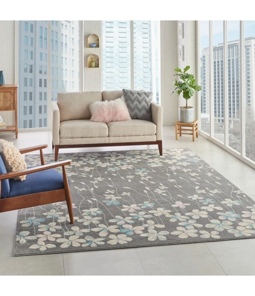 Nourison Tranquil Area Rug TRA04-Grey/Beige