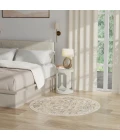 Nourison Oushak Home Cream OUS01 4 ft. X Round Rug