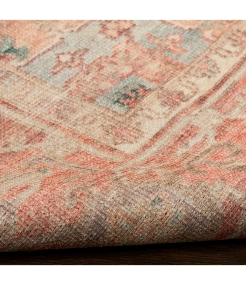 Nourison Vintage Washables Coral Taupe VWS07 5 ft. 3 in. X 7 ft. 3 in. Rect. Rug