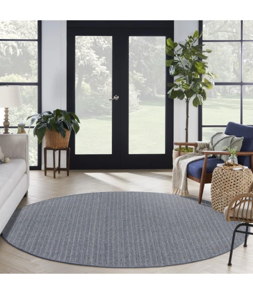 Nourison Home Tulum Blue TLM02 8ft. x Round Round Rug