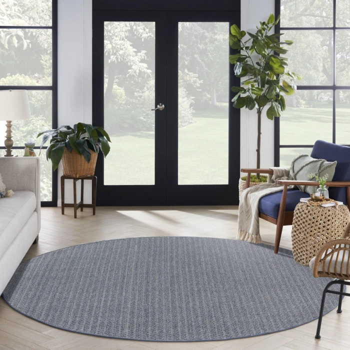 Nourison Home Tulum Blue TLM02 8ft. x Round Round Rug