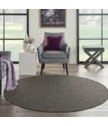 Nourison Positano Round Area Rug POS01-Charcoal
