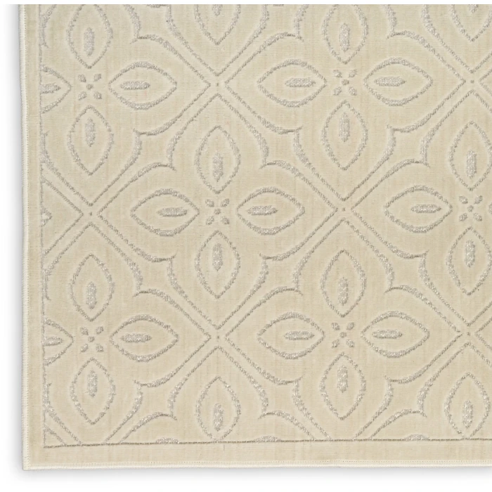 Nourison Home Washable Charm Cream / Ivory WCH03 3ft. x 5ft. Rect. Rug