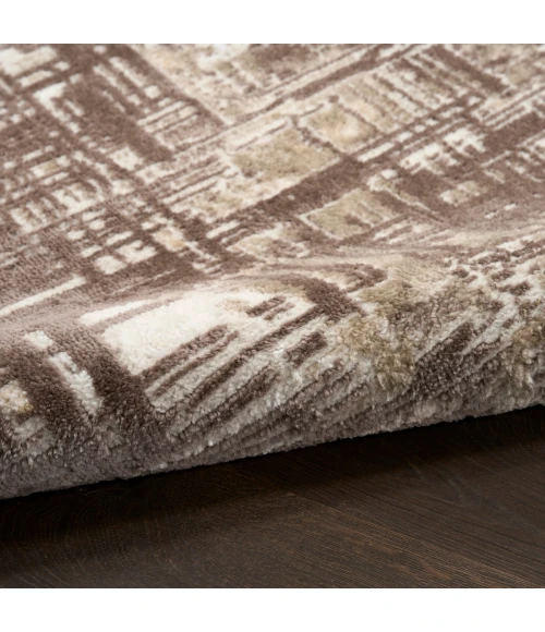 Nourison Dekor Brown DEK11 2 ft. x 4 ft. Rect. Rug