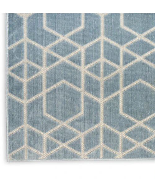 Nourison Home Washable Charm Blue WCH01 2ft. x 3ft. Rect. Rug