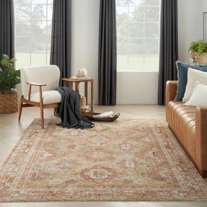 Nourison Sahar Rust SHR01 8 ft. X 10 ft. Rect. Rug