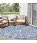 Nourison Positano Navy Blue POS02 6ft. Round Rug